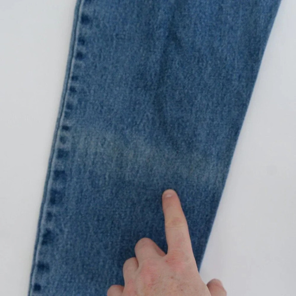 Vintage 90's L.A. Blue Jeans Blue High Waisted Straight Tapered Denim  Jeans - Picture 15 of 15